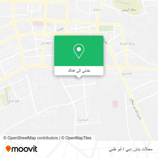 خريطة محلات بنان