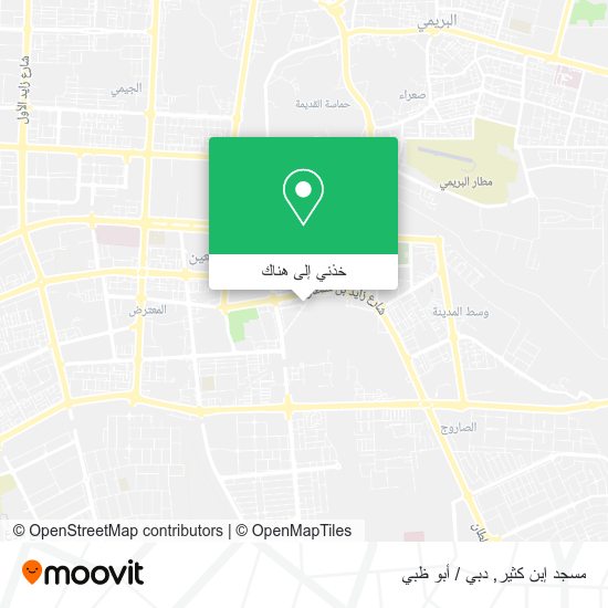 خريطة مسجد إبن كثير