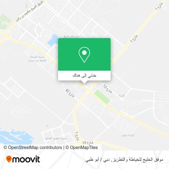 خريطة موفق الخليج للخياطة والتطريز