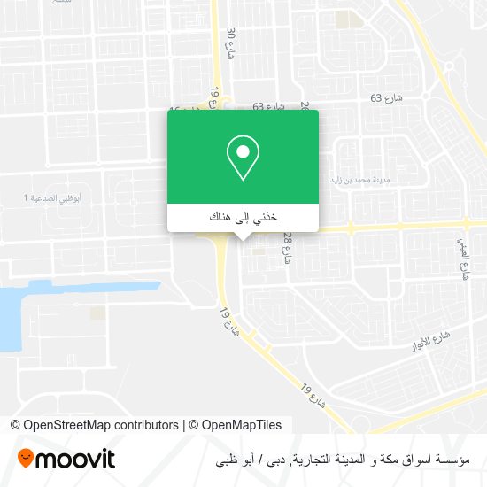 خريطة مؤسسة اسواق مكة و المدينة التجارية