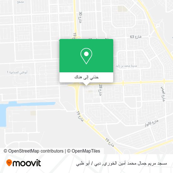 خريطة مسجد مريم جمال محمد أمين الخوري