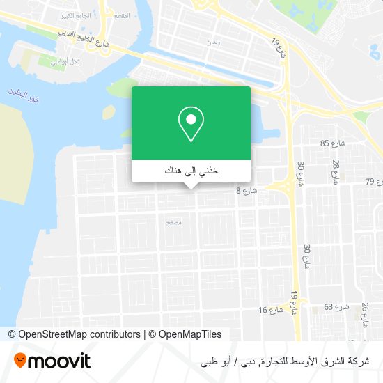 خريطة شركة الشرق الأوسط للتجارة