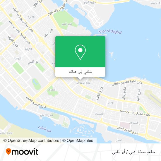 خريطة مطعم ساشا