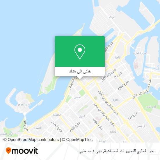 خريطة بحر الخليج للتجهيزات الصناعية