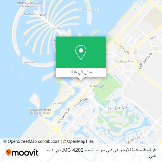 خريطة غرف اقتصادية للايجار في دبي مارينا للبنات 4202 MC