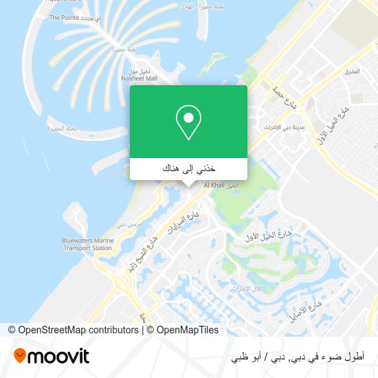 خريطة أطول ضوء في دبي