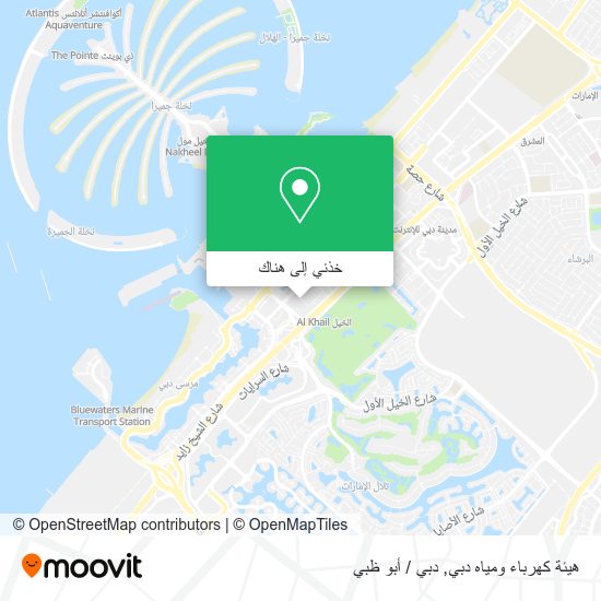 خريطة هيئة كهرباء ومياه دبي