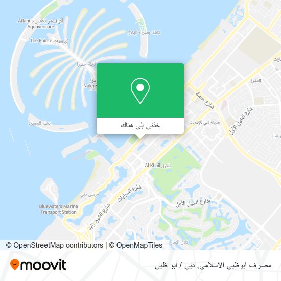 خريطة مصرف ابوظبي الاسلامي