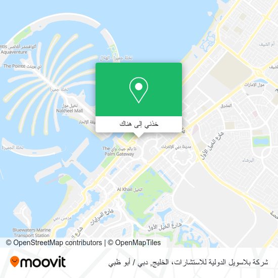 خريطة شركة بلاسويل الدولية للاستشارات، الخليج