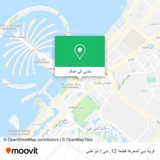 خريطة قرية دبي للمعرفة قطعة 12
