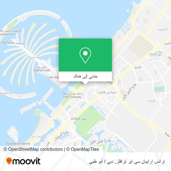 خريطة ترانس ارابيان سي اير ترافلز