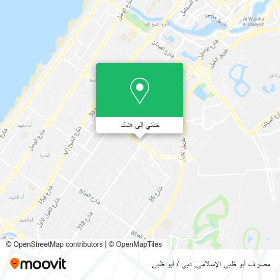 خريطة مصرف أبو ظبي الإسلامي