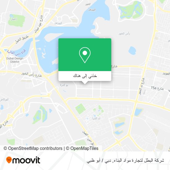 خريطة شركة البطل لتجارة مواد البناء