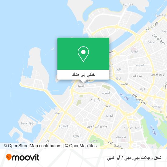 خريطة شقق وفيلات دبي
