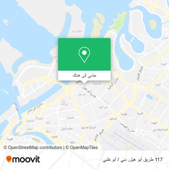 خريطة 117 طريق أبو هيل