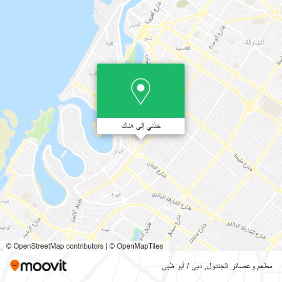 خريطة مطعم وعصائر الجندول