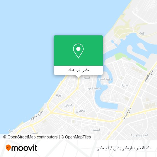 خريطة بنك الفجيرة الوطني