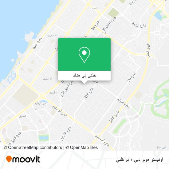 خريطة أونيستو هوم