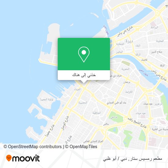 خريطة مطعم رمسيس ستار