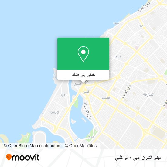 خريطة مبنى الشرق