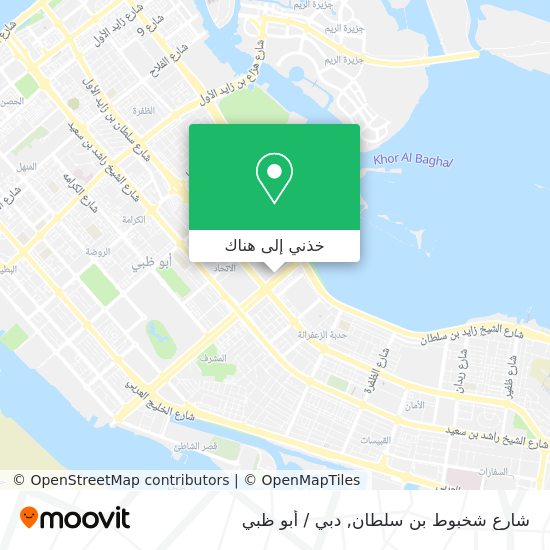 خريطة شارع شخبوط بن سلطان