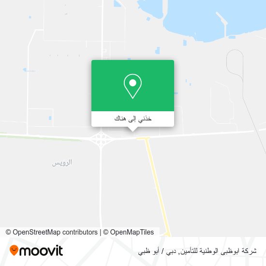 خريطة شركة ابوظبى الوطنية للتأمين