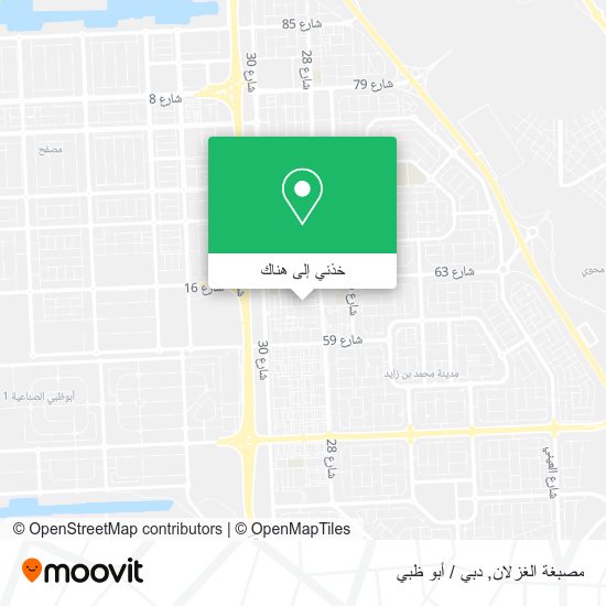 خريطة مصبغة الغزلان