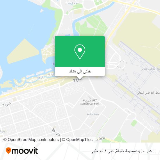 خريطة زعتر وزيت-مدينة خليفة
