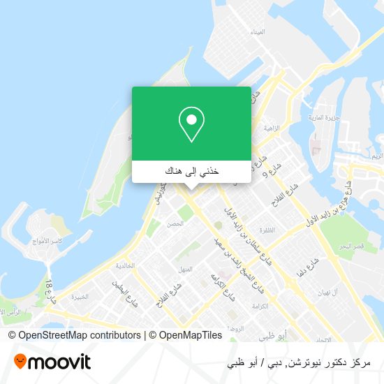 خريطة مركز دكتور نيوترشن