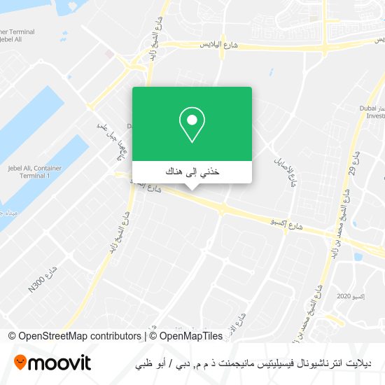 خريطة ديلايت انترناشيونال فيسيليتيس مانيجمنت ذ م م