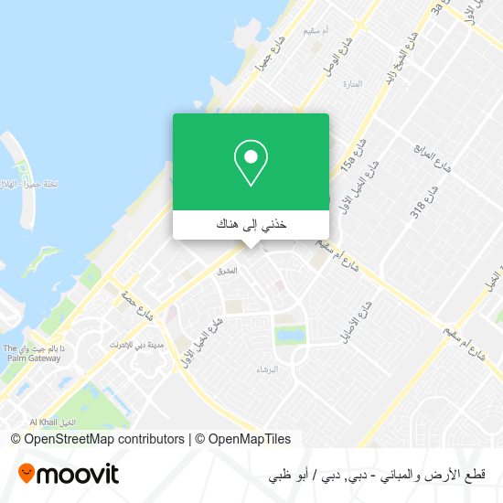 خريطة قطع الأرض والمباني - دبي
