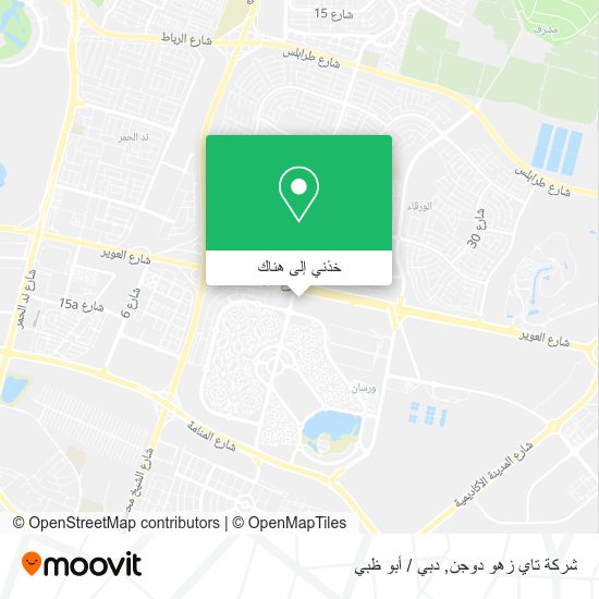خريطة شركة تاي زهو دوجن