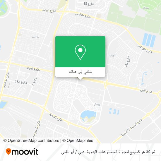 خريطة شركة هواكسينج لتجارة المصنوعات اليدوية
