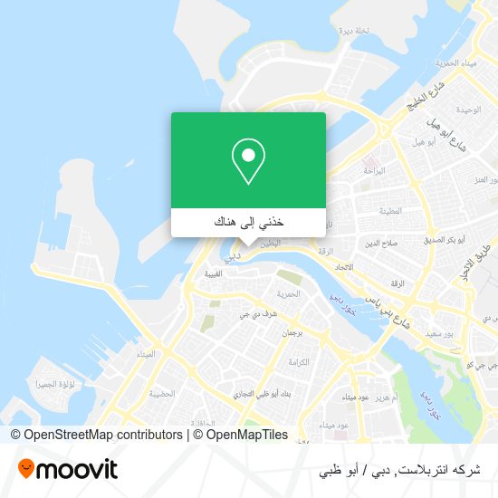 خريطة شركه انتربلاست