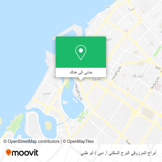 خريطة أبراج المرزوقي البرج السكني أ