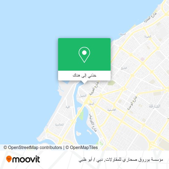 خريطة مؤسسة بوروق صحاري للمقاولات