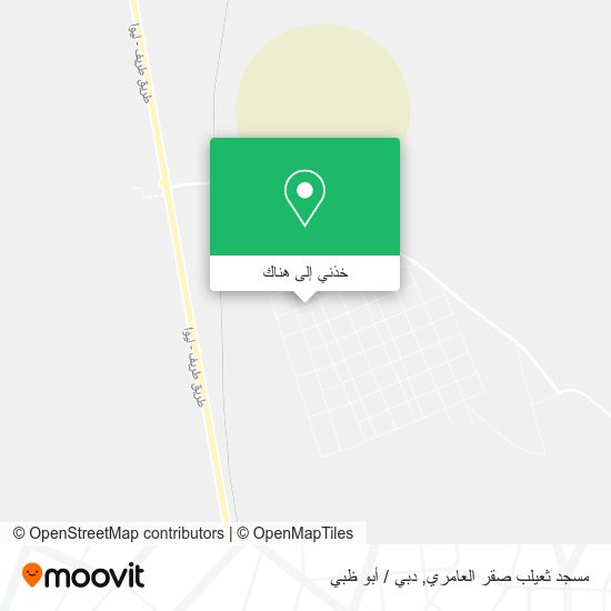 خريطة مسجد ثعيلب صقر العامري