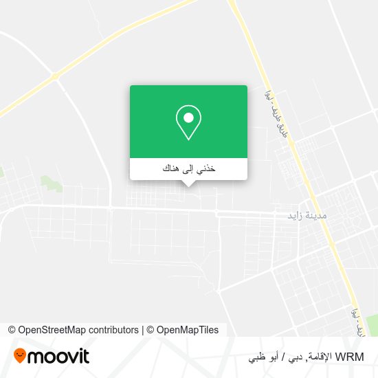 خريطة WRM الإقامة
