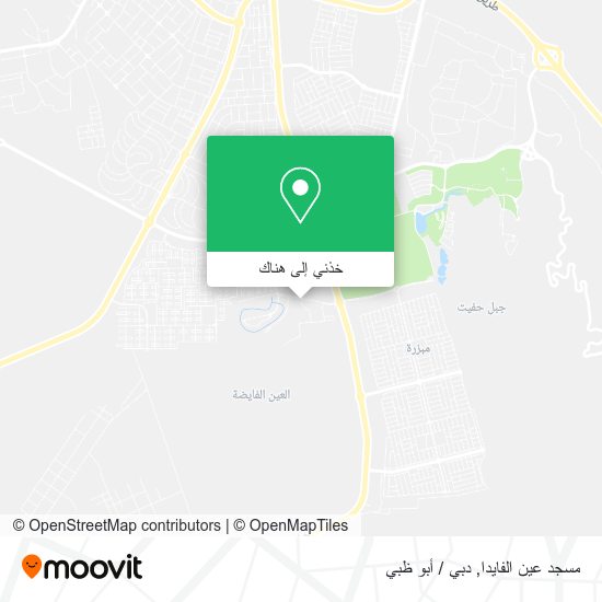 خريطة مسجد عين الفايدا