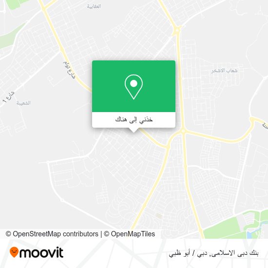 خريطة بنك دبى الاسلامى