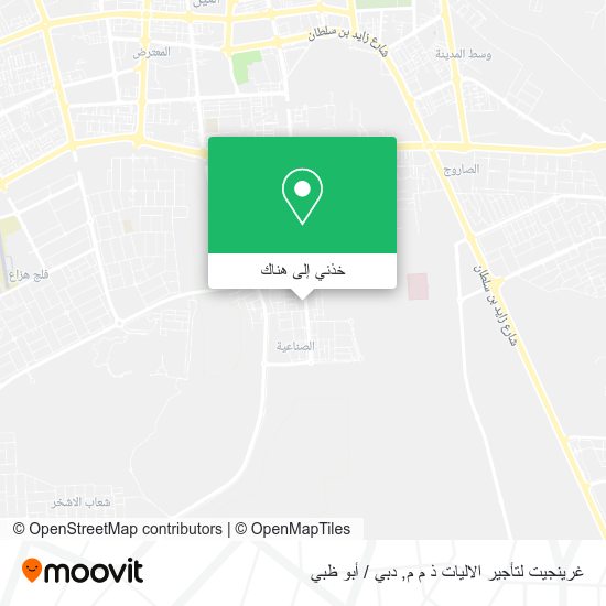 خريطة غرينجيت لتأجير الاليات ذ م م