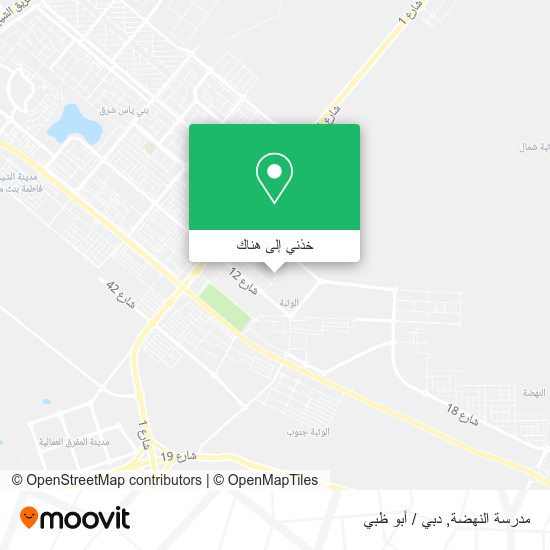 خريطة مدرسة النهضة