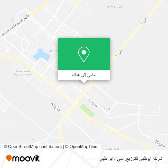 خريطة شركة ابوظبى للتوزيع