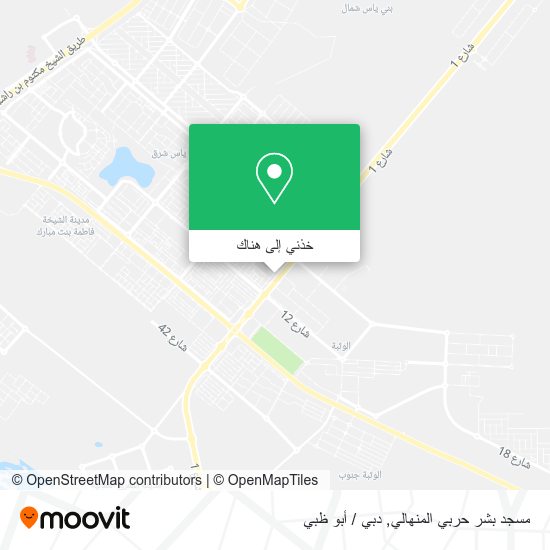 خريطة مسجد بشر حربي المنهالي