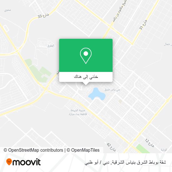 خريطة شقة بوباط الشرق بنياس الشرقية