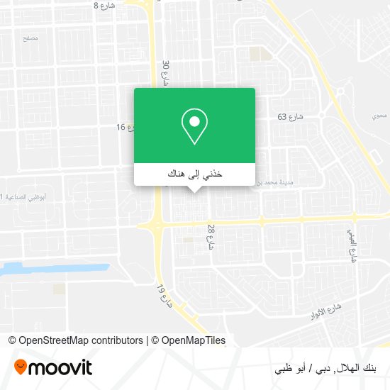 خريطة بنك الهلال