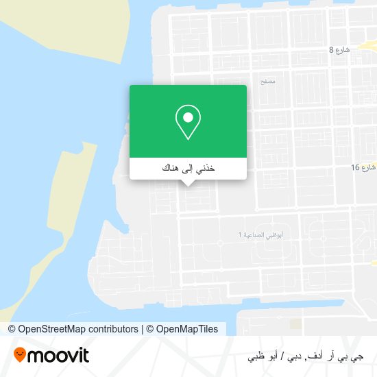 خريطة جي بي آر أدف