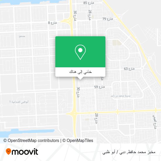 خريطة مخبز محمد حافظ