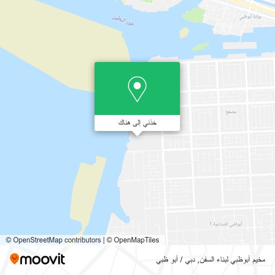 خريطة مخيم أبوظبي لبناء السفن