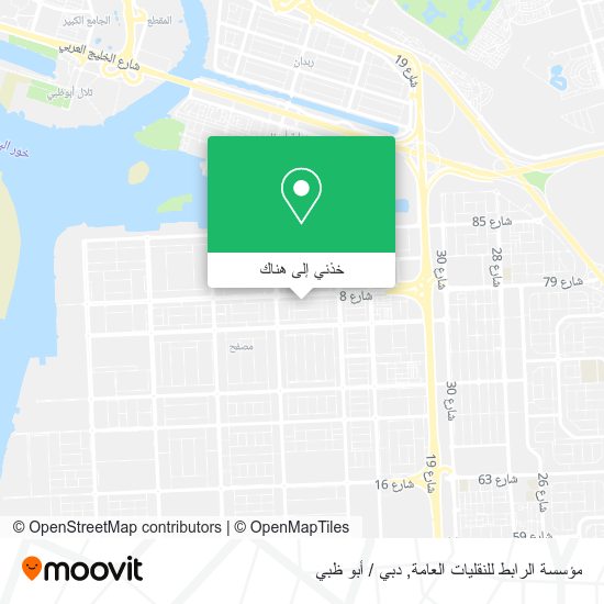 خريطة مؤسسة الرابط للنقليات العامة